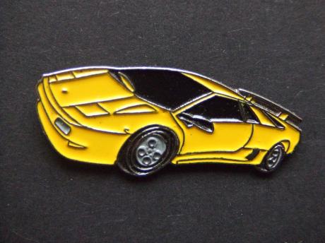 Lamborghini Diablo supersportwagen geel model
